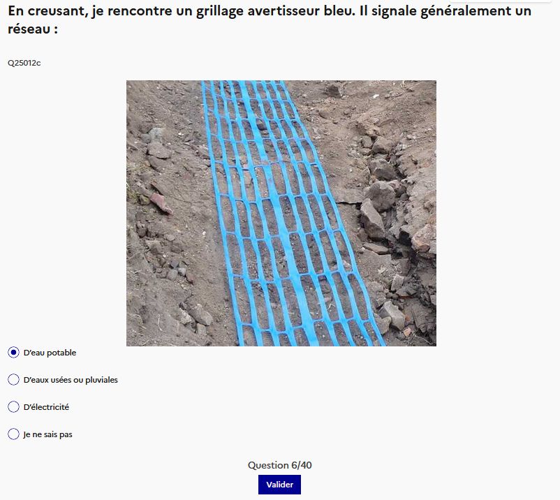 Cessions de formations collectives de l’AIPR pour les Géomètres-Experts et les collaborateurs d’ATLAS GÉO CONSEIL. 6 ex qr3