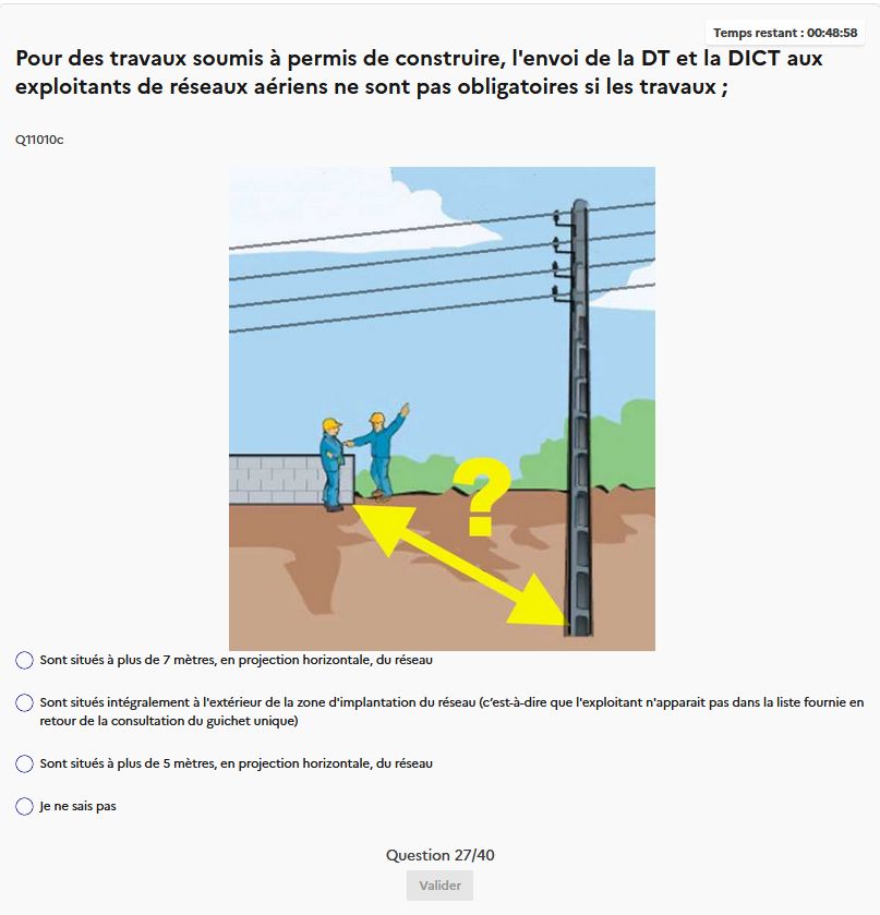 Cessions de formations collectives de l’AIPR pour les Géomètres-Experts et les collaborateurs d’ATLAS GÉO CONSEIL. 8 ex qr8